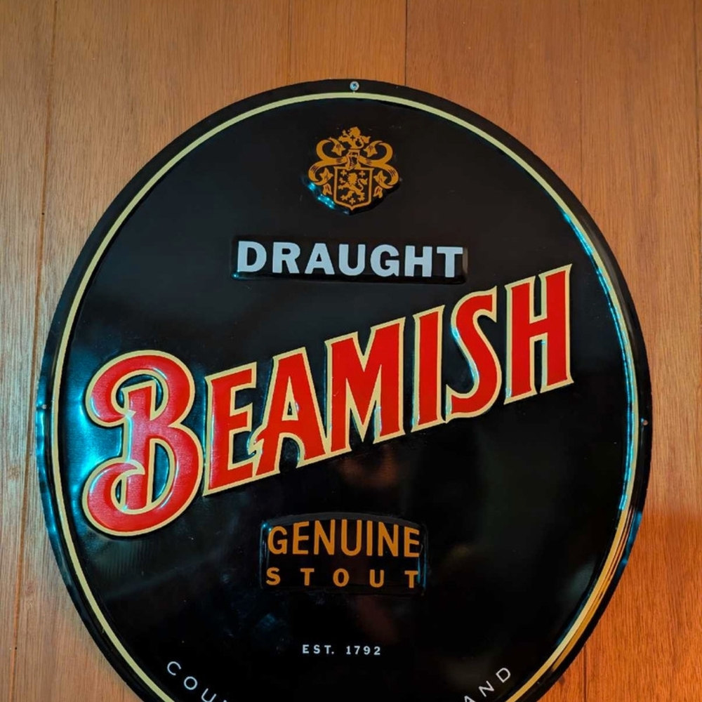 Beamish Draugh Oval Pub sign.